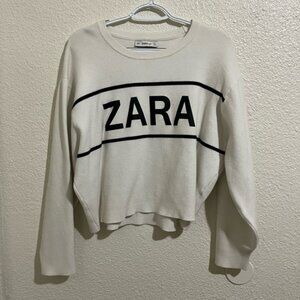 Zara Knit Cream Sweater